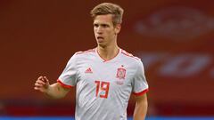 Dani Olmo, durante el partido de la Selecci&oacute;n espa&ntilde;ola contra Holanda