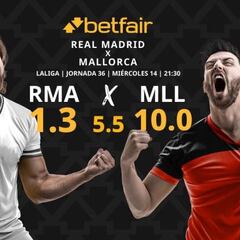 Real Madrid vs. RCD Mallorca: horario, dónde ver, pronósticos y clasificación