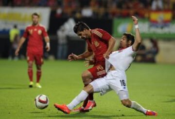 Nolito y Cristian Gamboa.