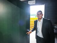 Gustavo Puerta, del Racing, posa para AS en la previa del partido contra Las Palmas.