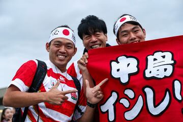 El rugby está de moda en Japón y se se puede ver en el ambiente previo a la disputa de los cuartos de final del Mundial de rugby entre la selección de Japón y y la sudafricana. 