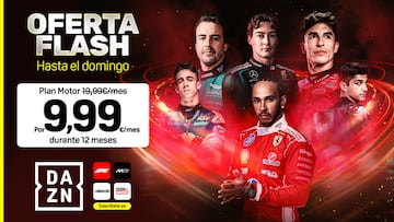 Fin de semana repleto de emoción y con una oferta explosiva: DAZN lanza su Plan Motor a 9,99 euros en su plataforma.