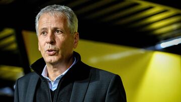 Lucien Favre durante el partido contra el Atleti.