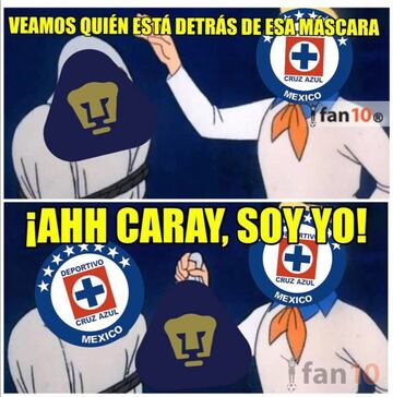 Pumas, víctima de los memes tras empatar con Cruz Azul