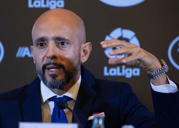 Presentaci¨®n de Miguel Cardoso como nuevo entrenador del Real Club Celta de Vigo.