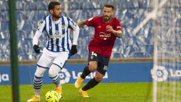 Willian José en un partido con la Real Sociedad