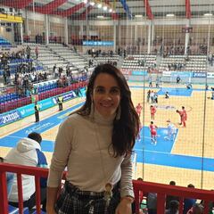 Begoña saltó de la grada para 'salvar' a Franklin