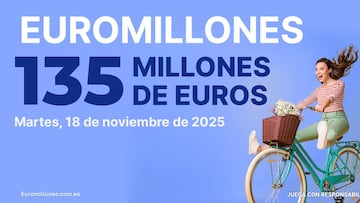 Euromillones: comprobar los resultados del sorteo de hoy, martes 18 de noviembre
