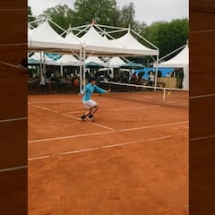 La jugada de lujo de Garin en su práctica con Zverev