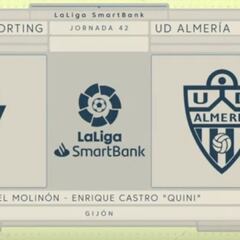 Resumen y goles del Sporting vs. Almería de la Liga Smartbank