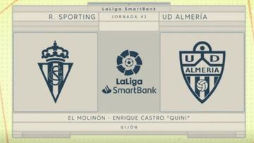 Resumen y goles del Sporting vs. Almería de la Liga Smartbank