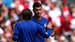 Conte le da otro 'palito' a Morata: "Necesita mejorar..."