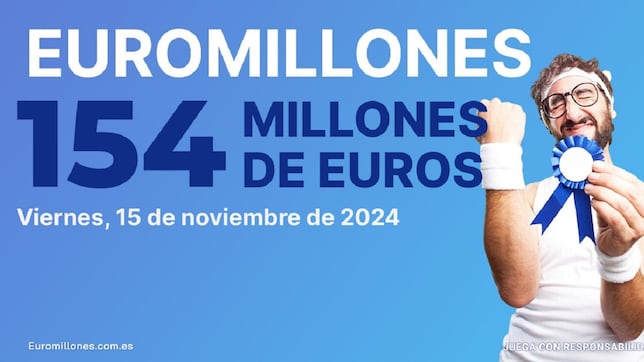 Euromillones: comprobar los resultados del sorteo de hoy, viernes 15 de noviembre