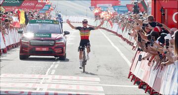 Remco Evenepoel ganador de la etapa.