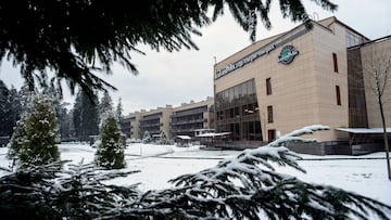 A general view taken on December 04, 2017 shows the four-star forRestMix club hotel which was chosen to be England&#039;s national football team&#039;s base for the 2018 FIFA World Cup, in the village of Repino on the Baltic coast near Saint Petersburg. /