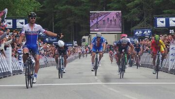 Peter Sagan vence sobrado, con Alaphilippe y Dani Moreno en los dos siguientes peldaños del podio.