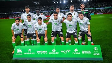 Alineación del Racing contra el Sanse.