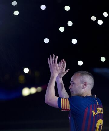 Homenaje a Andrés Iniesta.