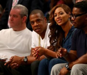 Jay-Z y Beyonce, en el Barclays Center de Brooklyn.