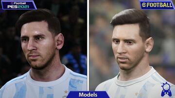 eFootball 2022 vs PES 2021