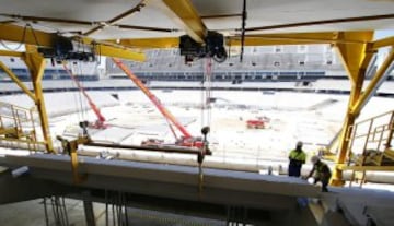 Ongoing work on the new Atletico Madrid stadium