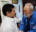 Maradona visitó a Fidel en Cuba
