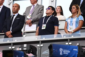 Diego Armando Maradona en el Kazán Arena.