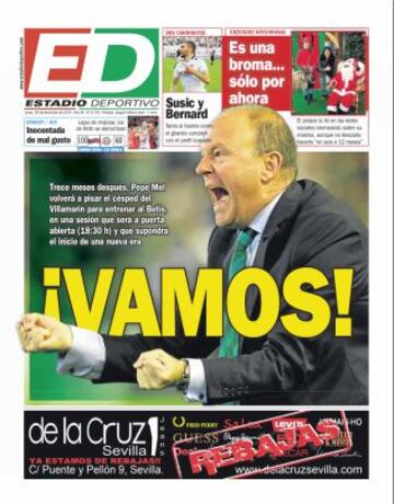 Portadas de la prensa deportiva