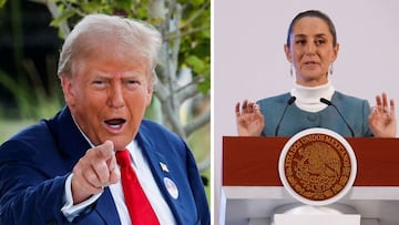 Trump amenaza a Sheinbaum a horas de celebrarse las elecciones de Estados Unidos