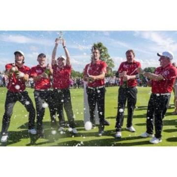 Gareth Bale ganó el torneo de golf solidario Celebrity Cup en Newport, Gales.