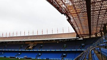 Desperfectos en el Estadio de Riazor por el temporal.