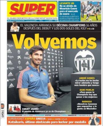 Portadas de la prensa deportiva