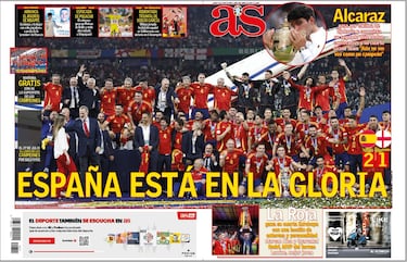 Invencibles, Reyes de Europa... Las portadas del triunfo de España en la Euro