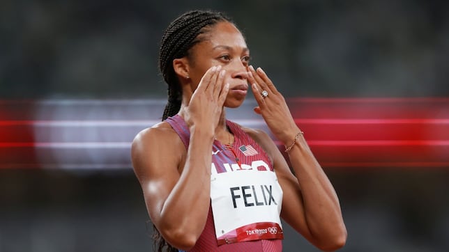 How many Olympic medals has Allyson Felix won in her career?