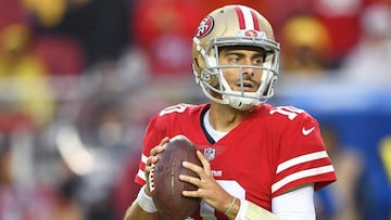 El chico estrella de los 49ers arribó a California gracias a un intercambio con los Patriots a mitad de la temporada 2017.