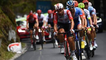 Thomas De Gendt lidera la fuga durante una etapa en el Tour de Francia.