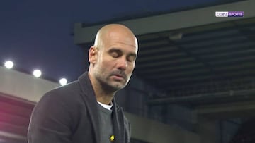 Nunca una cara dijo tanto: así se desesperó Guardiola en el 2-0