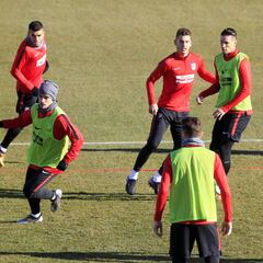 El Atlético de Madrid preparó su último partido del año