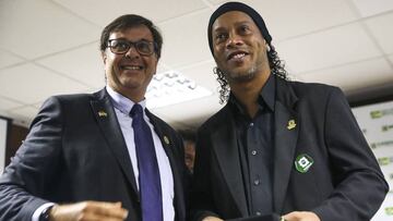 Ronaldinho, named Brazil Tourism Ambassador - despite having his passports confiscated...