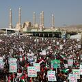 Houthi supporters rally after US, Britain carry out strikes against Houthis