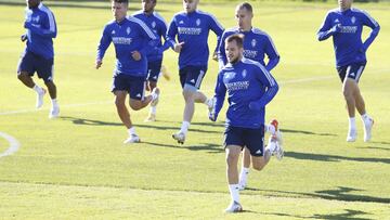 Vada, en el entrenamiento de ayer.