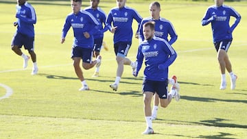 Vada, en el entrenamiento de ayer.