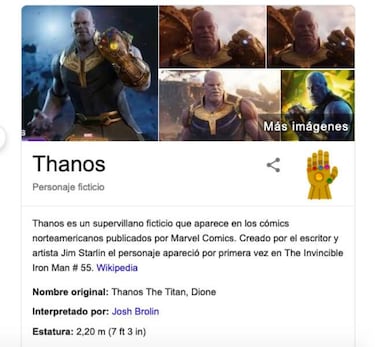 Abre Google y escribe Thanos, el magistral nuevo Doodle de Google