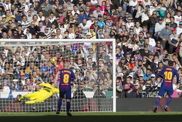 Messi marcó de penalti el gol que encarrilaba el encuentro para los blaugranas.