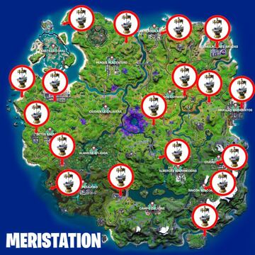 Todas las ubicaciones de los bancos de mejoras de la Temporada 7 de Fortnite Capítulo 2