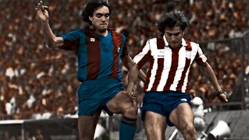 Tras su paso por el conjunto rojiblanco recaló en el Fútbol Club Barcelona en la temporada 1982/83 donde estuvo un total de cinco campañas.