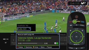 Cómo poner el audio de Ibai Llanos en TV del Atlético - Valencia de Movistar+
