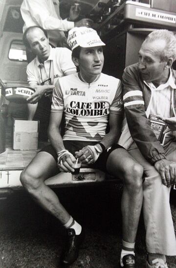 En 1989 y 1991 sus logros siguieron llegando. En el 89 ganó dos etapas del Giro de Italia y se quedó con la camiseta de la montaña, título que también consiguió en La Vuelta del 91 y una etapa más.