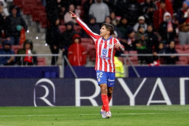 Quinto gol de Giuliano Simeone esta temporada.