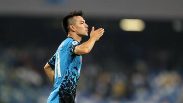 Hirving Lozano marcó su segundo gol de la temporada de la Serie A